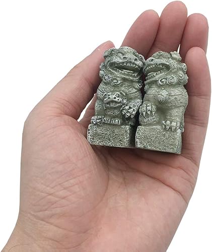 Miniatura 6 de Smoothedo-Pets Decoraciones para peceras, decoración de acuario, tamaño minipar, accesorios de adornos para pieles de peces jardín asiático FengShui