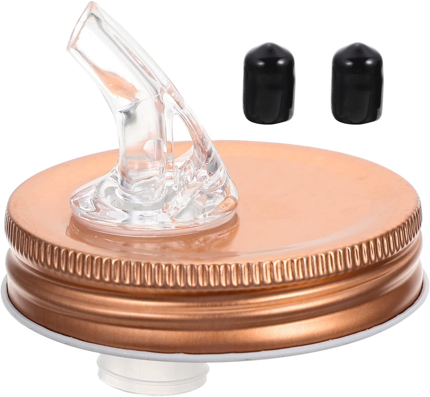 Hemoton Coffee Syrup Wide Mouth Mason Jars Pour Spout Lid