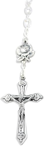 Miniatura 5 de Rosario Católico de la Inmaculada Concepción con Cuentas de Vidrio