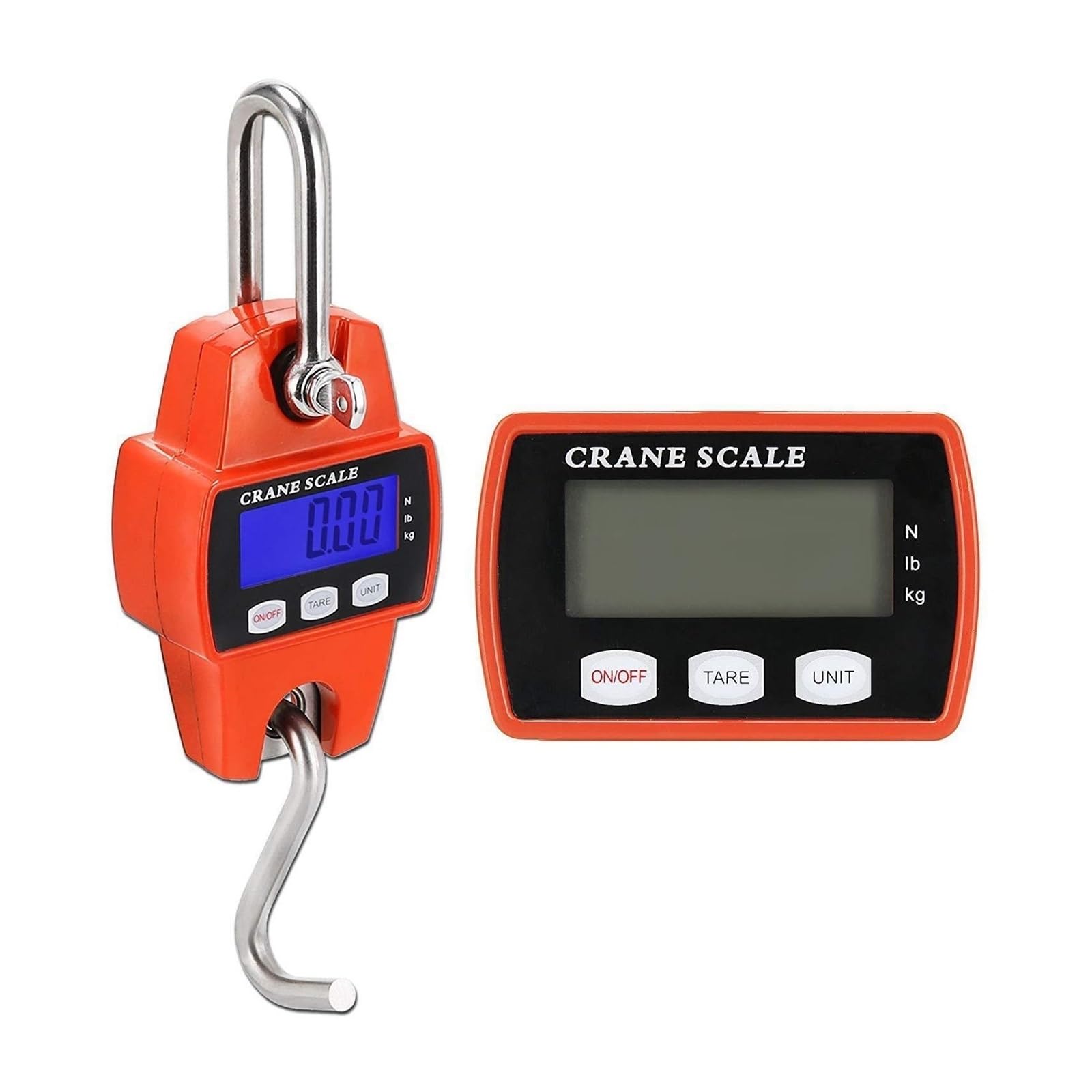 JVDDI Digital Hanging Scale Lot Crane Scale Weight 300kg Heavy Duty Hanging Hook Scales Portable Digital Stainless Heavy Duty Crane Hook