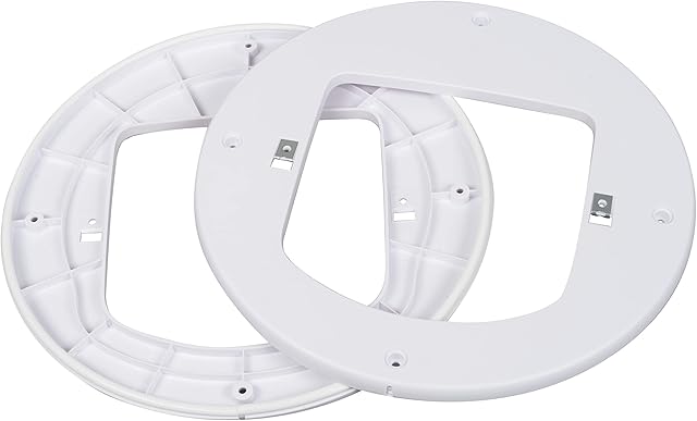 PetSafe Installation Adapter, Mounting Adapter for Installation of PetSafe Microchip Cat Flap and Manual Cat Flap, For Glass, Walls and Metal Doors, White