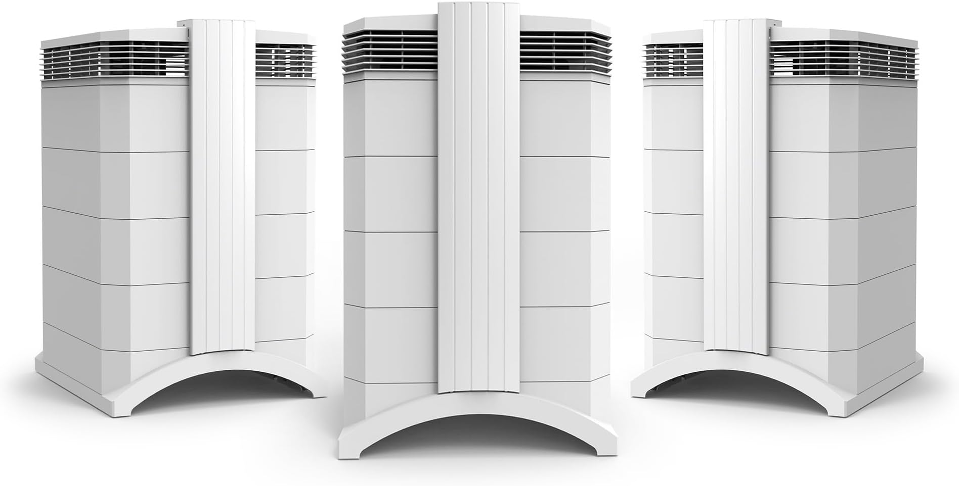 IQAirHealthPro Compact - 3-Pack – High-Airflow Medical-Grade Air Purifier with HyperHEPA Filter for Bacteria, Viruses, Airborne Particles, Allergens, Pets, Asthma Triggers, Pollen, Dust, Swiss Made