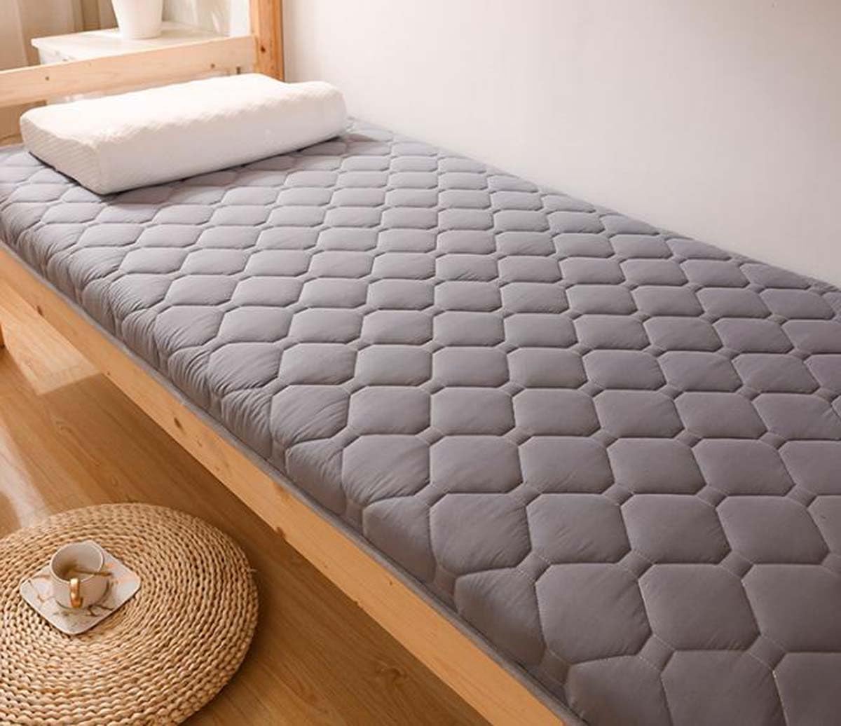Danchen Matelas futon japonais, tapis de sol en tatami doux pour adultes, coussin portable pliable pour camping et voiture, matelas de lit d’appoint pour dortoir (80x190cm,G)