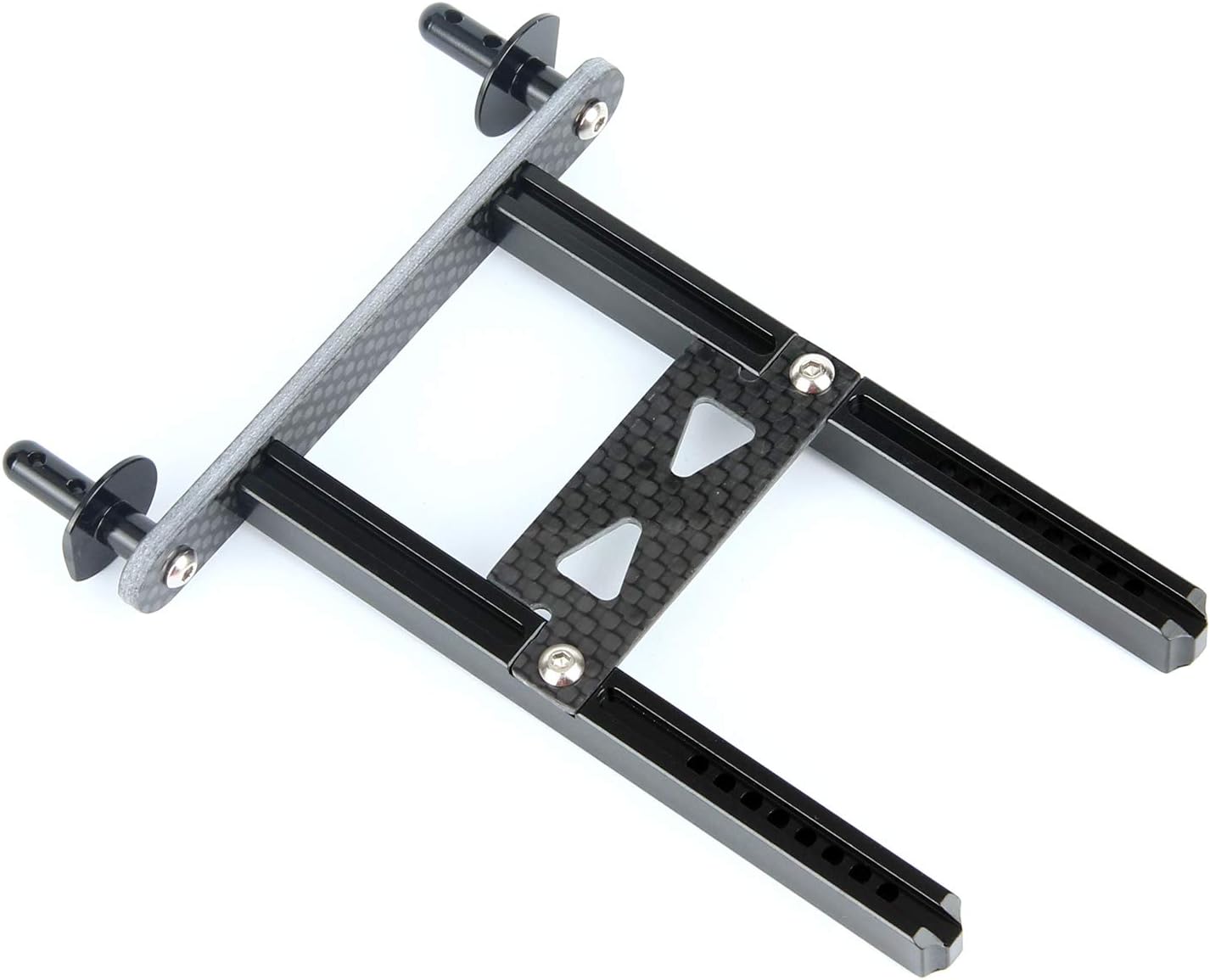 LCX 1/10th RC Crawler Car Aluminum & Carbon Fiber Rear Body Post Mount for TRX4 TRX6, Upgrades Parts Accessories