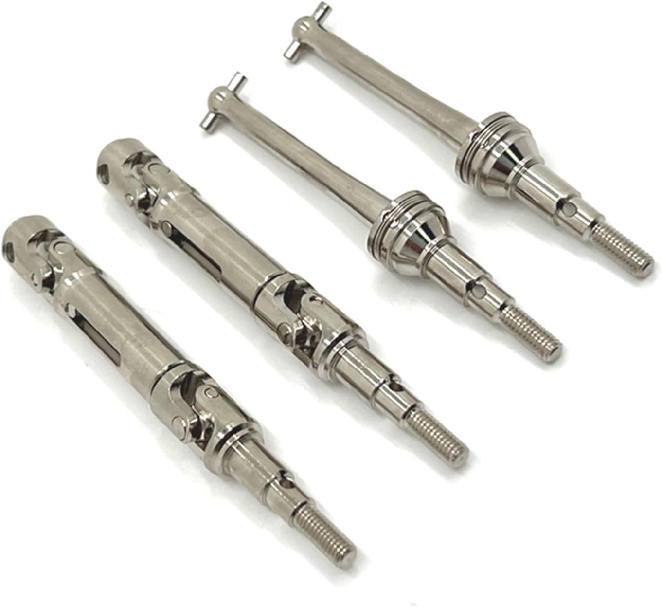 RC Front Rear Drive Shaft for MJX Hyper Go 1/14 14209 14210 RC Front Rear Metal CVD Drive Shaft Upgrade Accessories Parts (Silver)