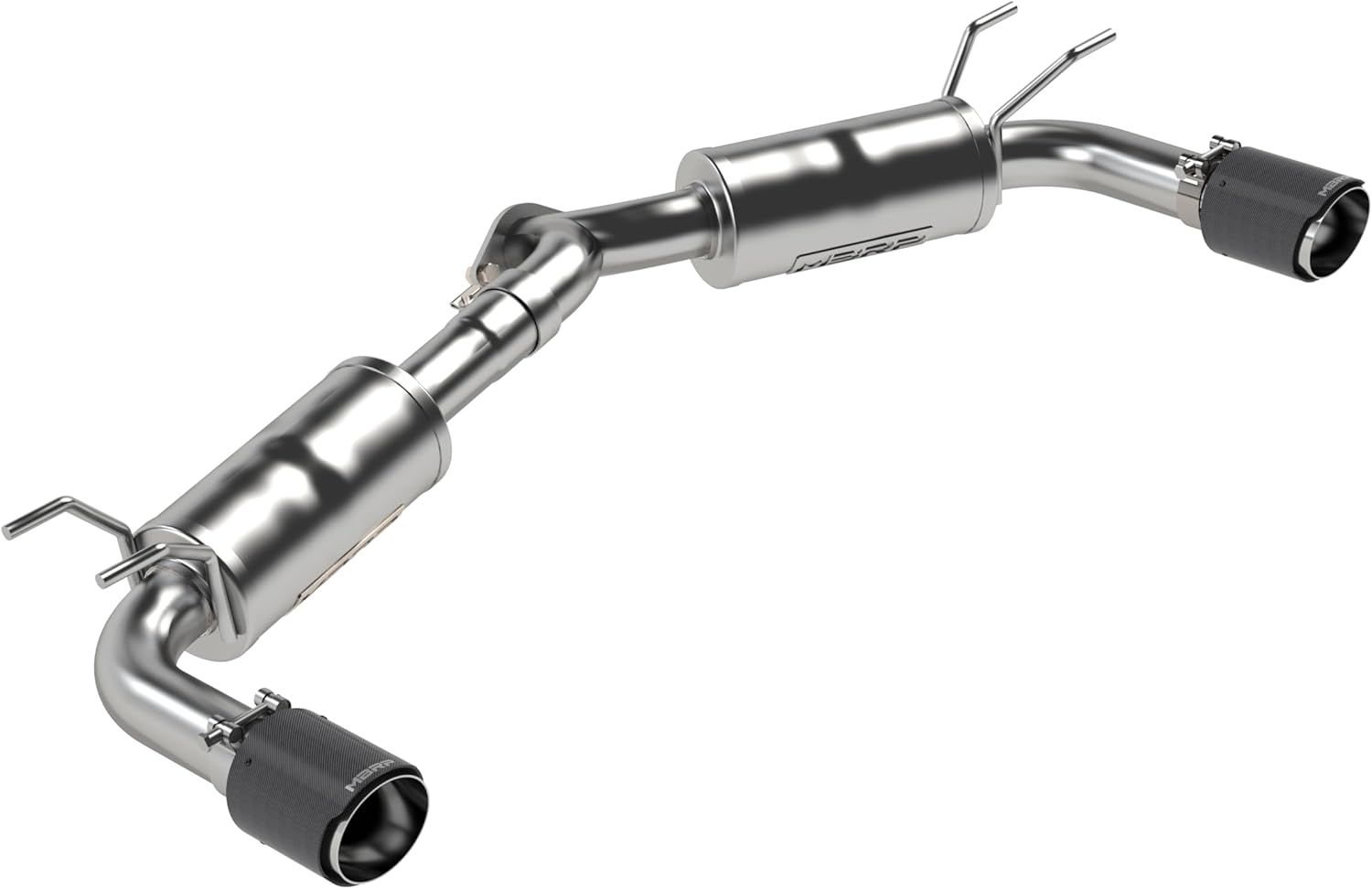 MBRP 19-23 Mazda 3 Hatchback T304SS 2.5in Axle-Back, Dual Rear Exit w/Carbon Fiber Tips