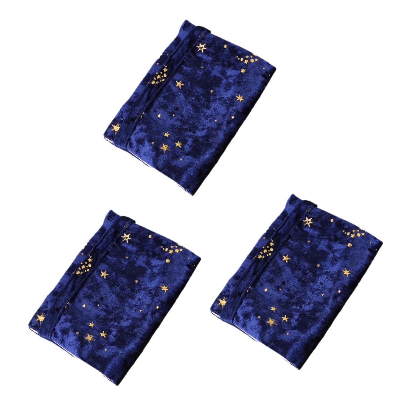 SHINEOFI 3pièces Housse De Tissu Réutilisable Décorative Pour Manuels Scolaires Et Albums Profond