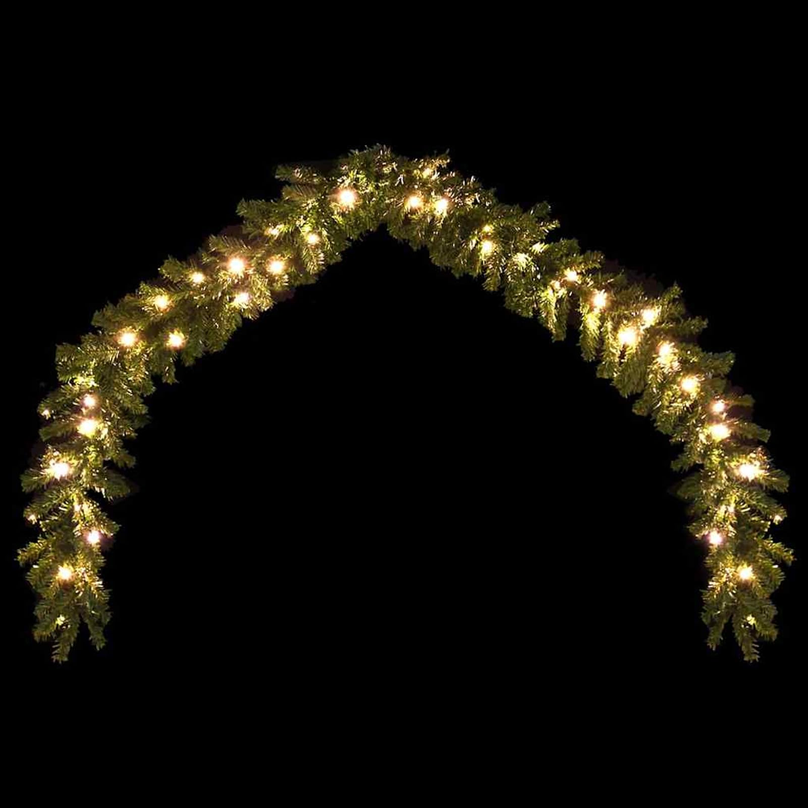 Gecheer Weihnachtsgirlande mit LED-Lichtern 10 m, 900 Zweige, 150 warmweiße LEDs, 8 Lichteffekten, geeignet für Innen- und Außenbereich, dekorativ für Haus Garten Festlichkeiten