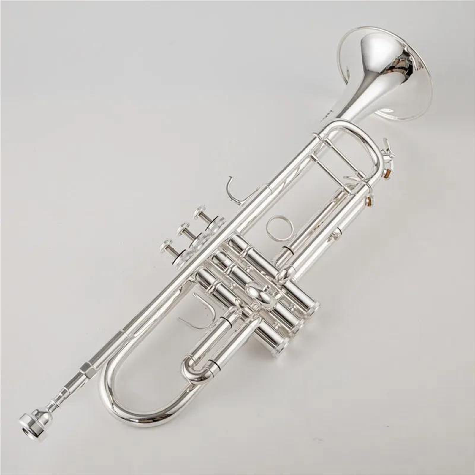 Standard Trompeten Bb-Trompete B-Messing Versilbert Professionelle Trompete Musikinstrumente Mit Ledertasche