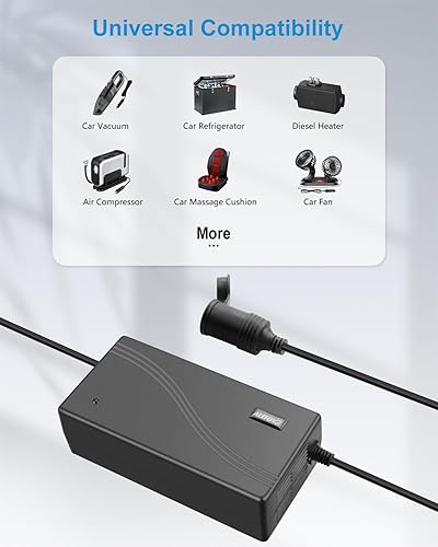 Miniatura 7 de ALITOVE Convertidor AC a DC 110V a 12V 20.8A 250W (Pro Max) Adaptador de enchufe de auto a enchufe de pared 120V AC a DC 12 voltios 20A 15A 10A