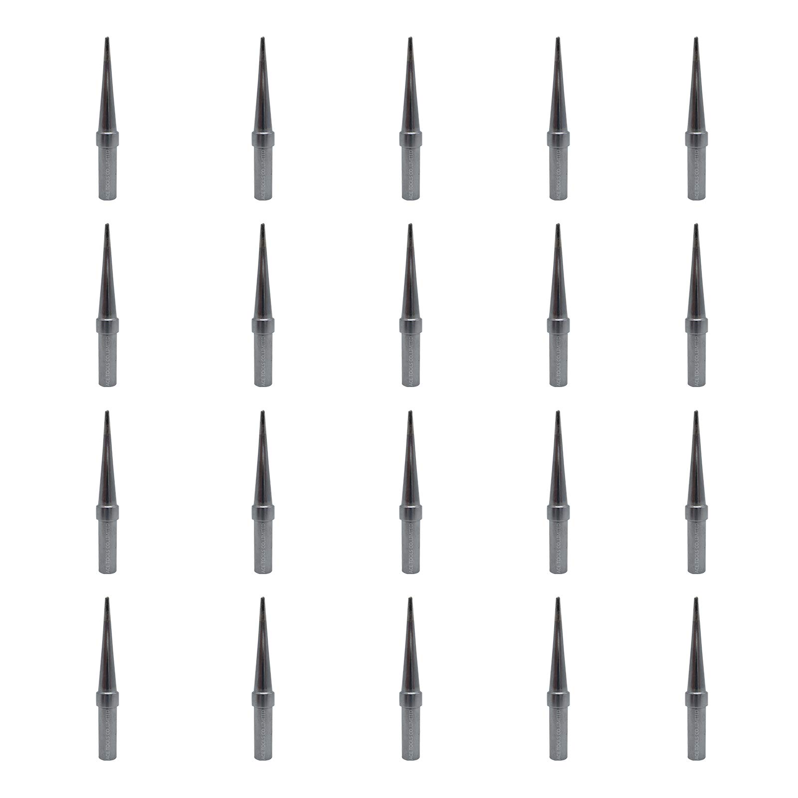 ETK Long Chisel Screwdriver Soldering Tip 0.0472" / 1.2mm for WESD50 WES50 WESD51 WES51 PES50 LR20 PES51 LR21 WE1010NA (WE1010EU WE1010EDU) WE1010 WECP ACE Brand Solder Iron Tips (20) — image 1