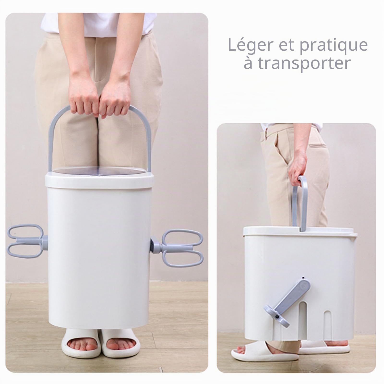 Mini machine à laver portable non électrique, compacte à manivelle à pédale, essoreur manuel pour linge, alternative à la lessive mobile pour dortoir, appartement, camping-car