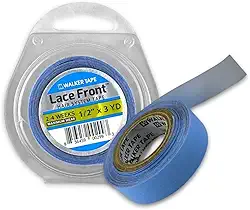 Fita Adesiva Azul Para Mega Hair Fita Dupla Face 3m x 1,27cm Fixação Forte