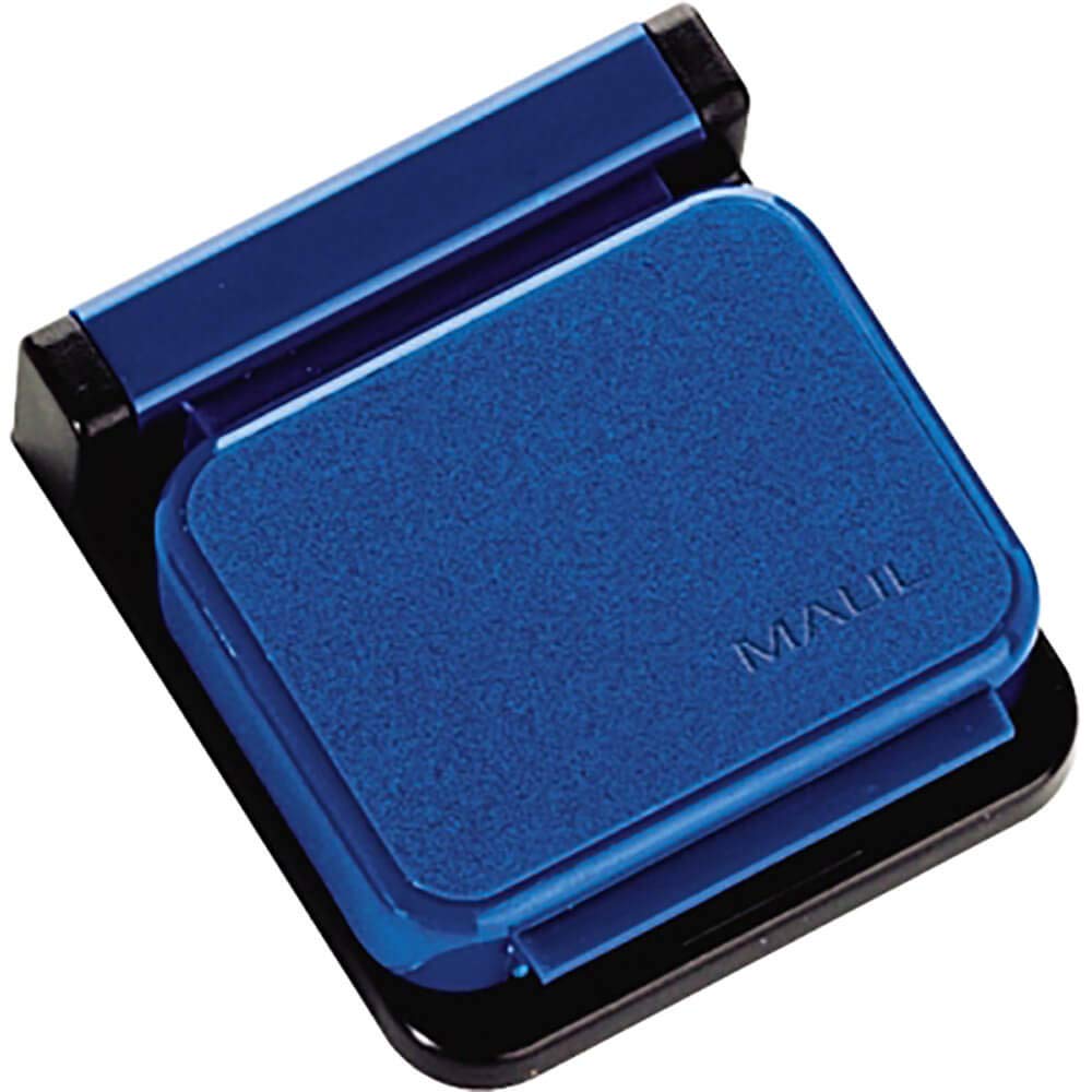 MAUL Magnetclip blau 10er Set selbstklebend für Notizen