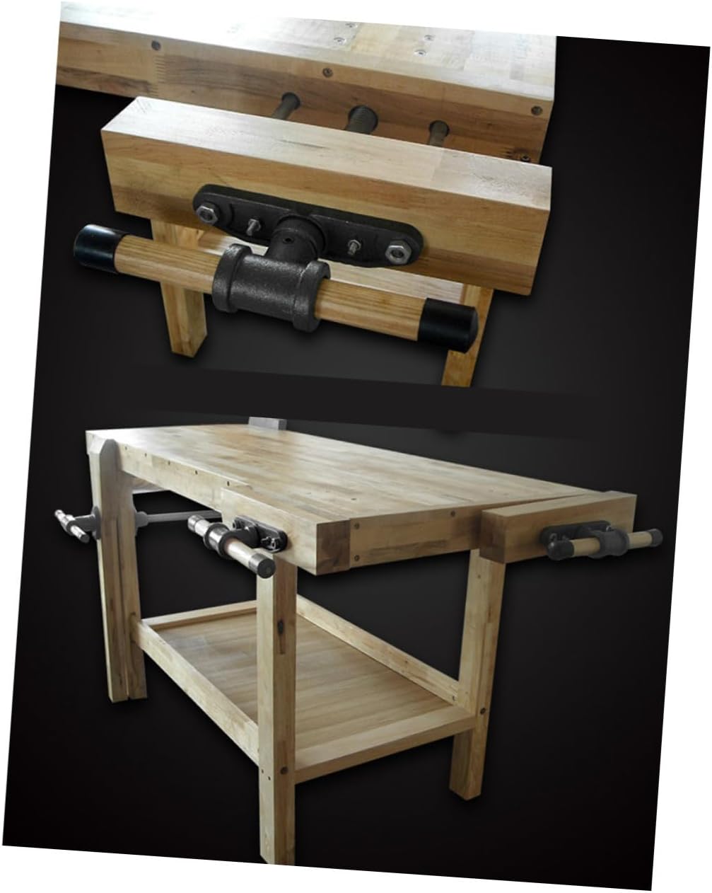 Woodworking Table Pliers and Connecting Rod 7-inch Lightweight Woodworking Clamp Guide Rod for DIY and Workshop Use