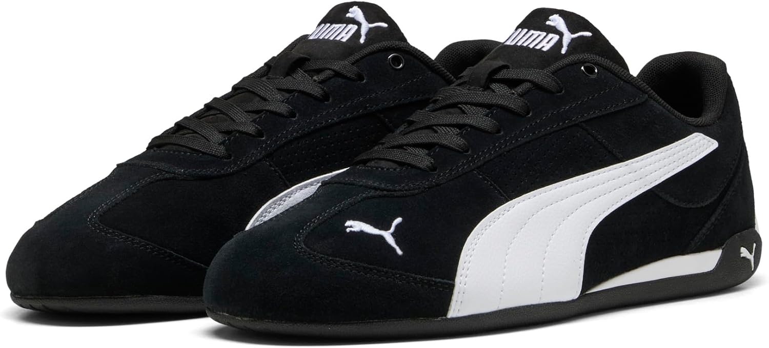 PUMA Mens Replicatch Suede Lace Up Sneakers Shoes Casual - Black