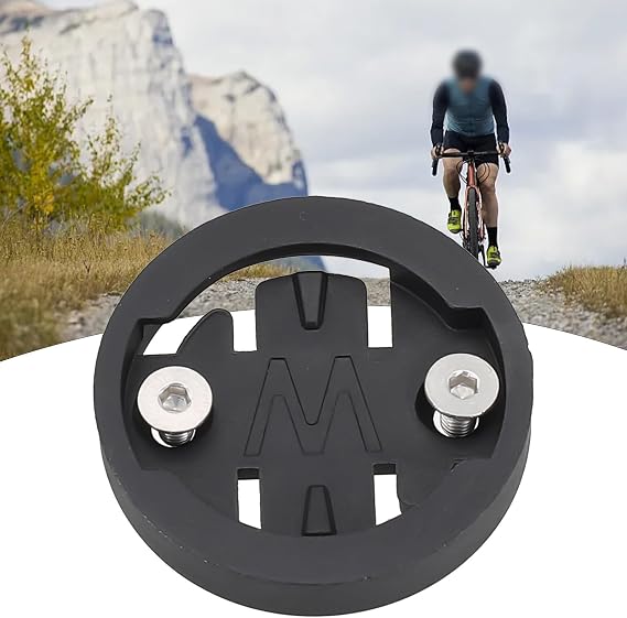 for Bike Computer Insert Kit for Wahoo for Bryton Cateye, ABS Stopwatch Mount Bracket with Screws, for Black Color