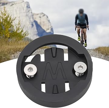 for Bike Computer Insert Kit for Wahoo for Bryton Cateye, ABS Stopwatch Mount Bracket with Screws, for Black Color