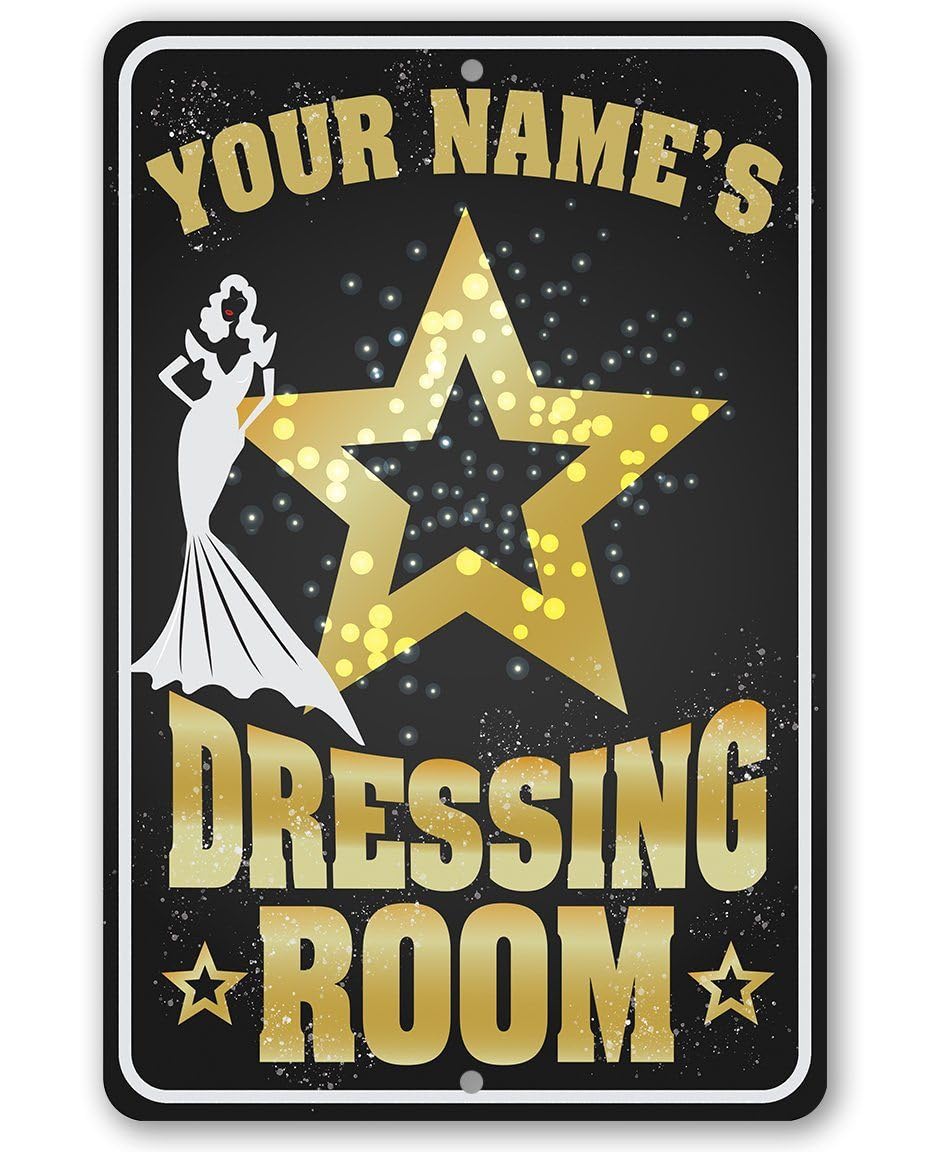 Yaasimoule Metal Personalized - Dressing Room Signs Signs & Plaques Home Decor 12X8 Inch/30X20cm
