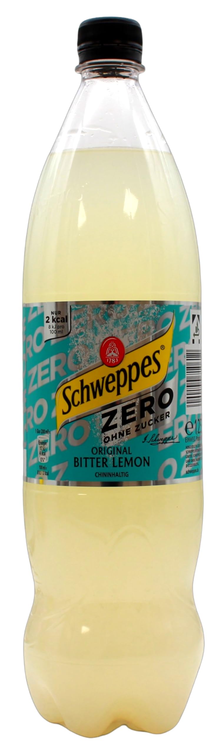 Schweppes Original Bitter Lemon Zero, 18er Pack (18 x 1.25 l) EINWEG