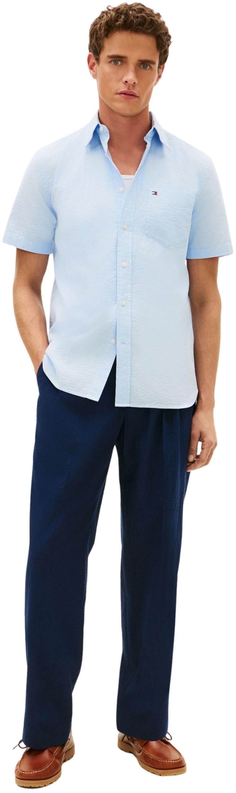 Tommy Hilfiger Seersucker SOLID SS RF Shirt