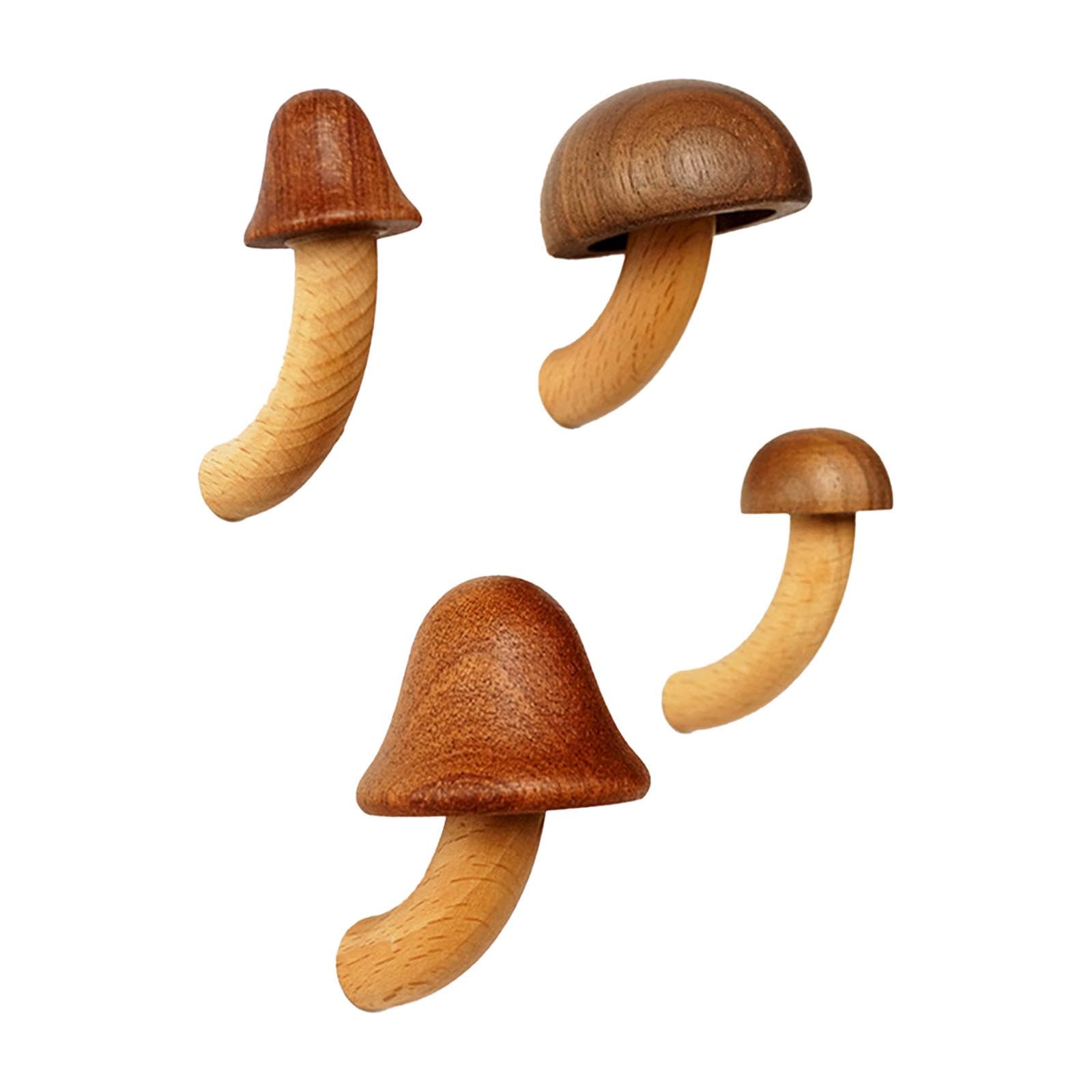 Autocollants champignons mignons 3D Gralara lot de 4 pour déco frigo et mur