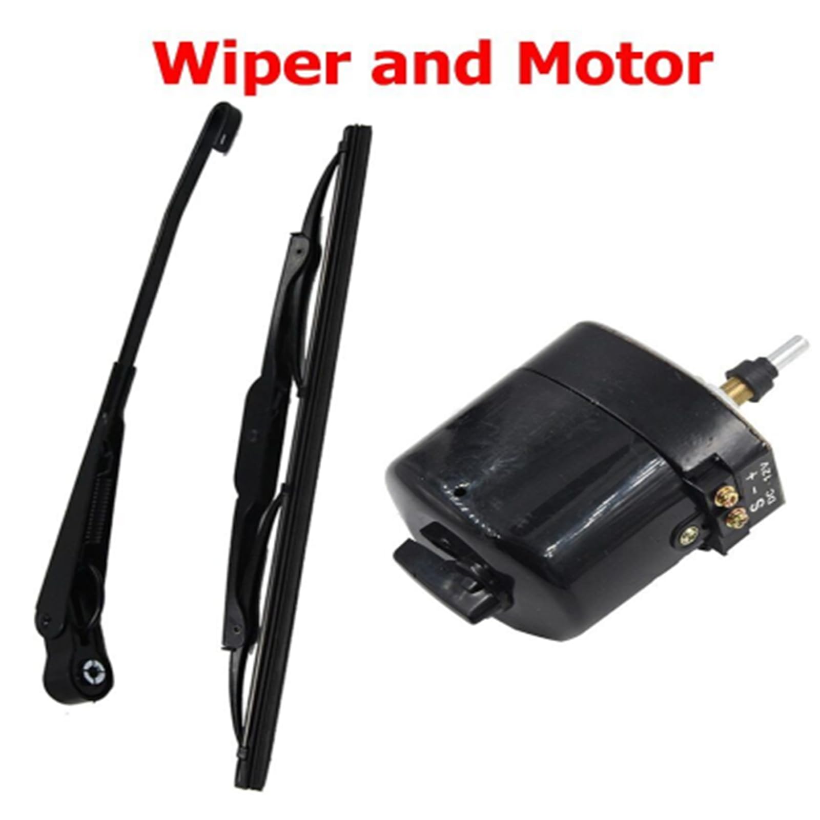 Moteur D'essuie-glace Universel 12V Avec Bras Et Lame Pour Tracteur Willis Jeep
