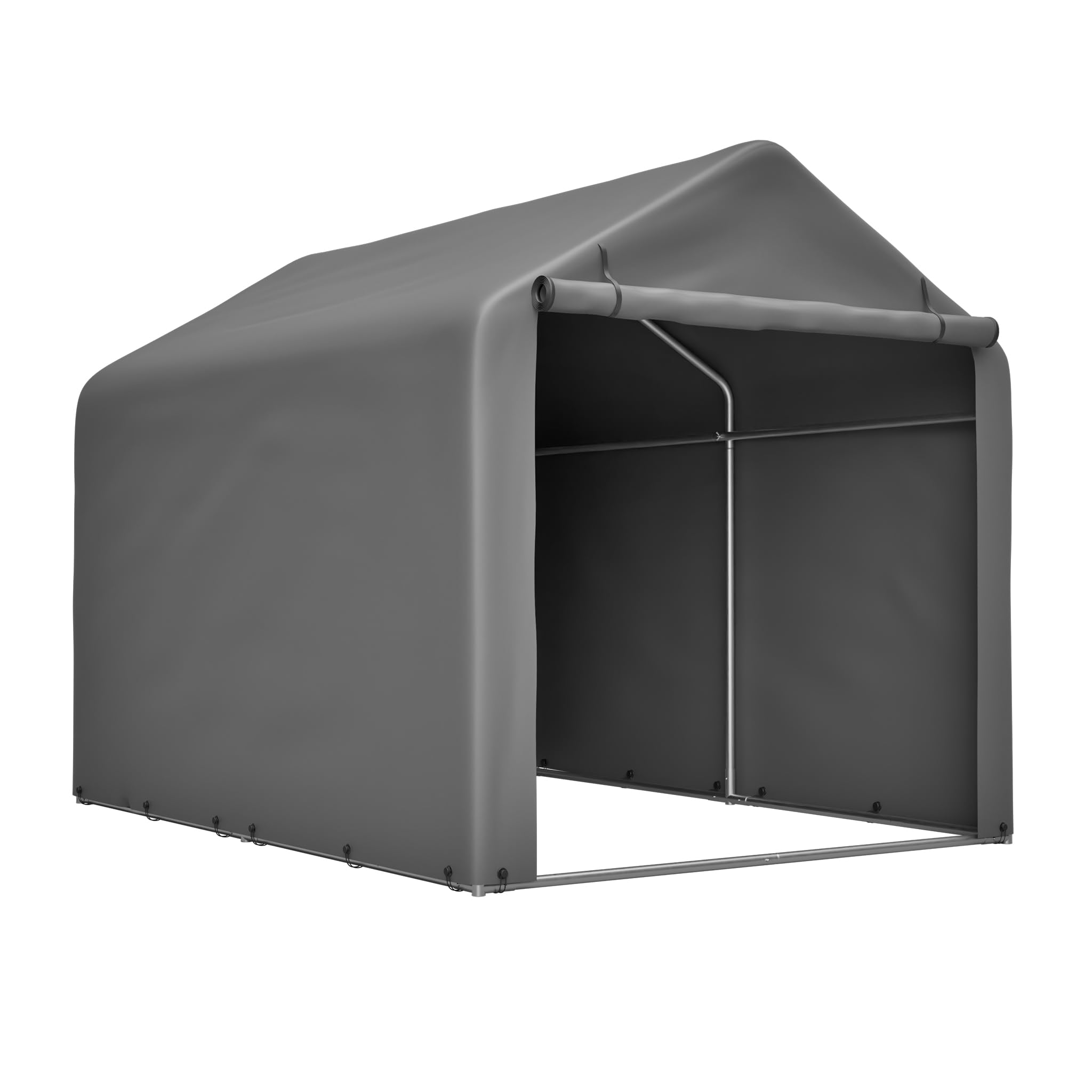 Fahrradgarage Wetterfest 160×220×165cm für 2-4 Fahrräder,Schneeschutz Motorradgarage mit UV-Beständig und Wasserdicht,Fahrrad Lagerzelt mit Outdoor-Schuppen für E-Bike,Ideal für Garten, Terrasse，Hof