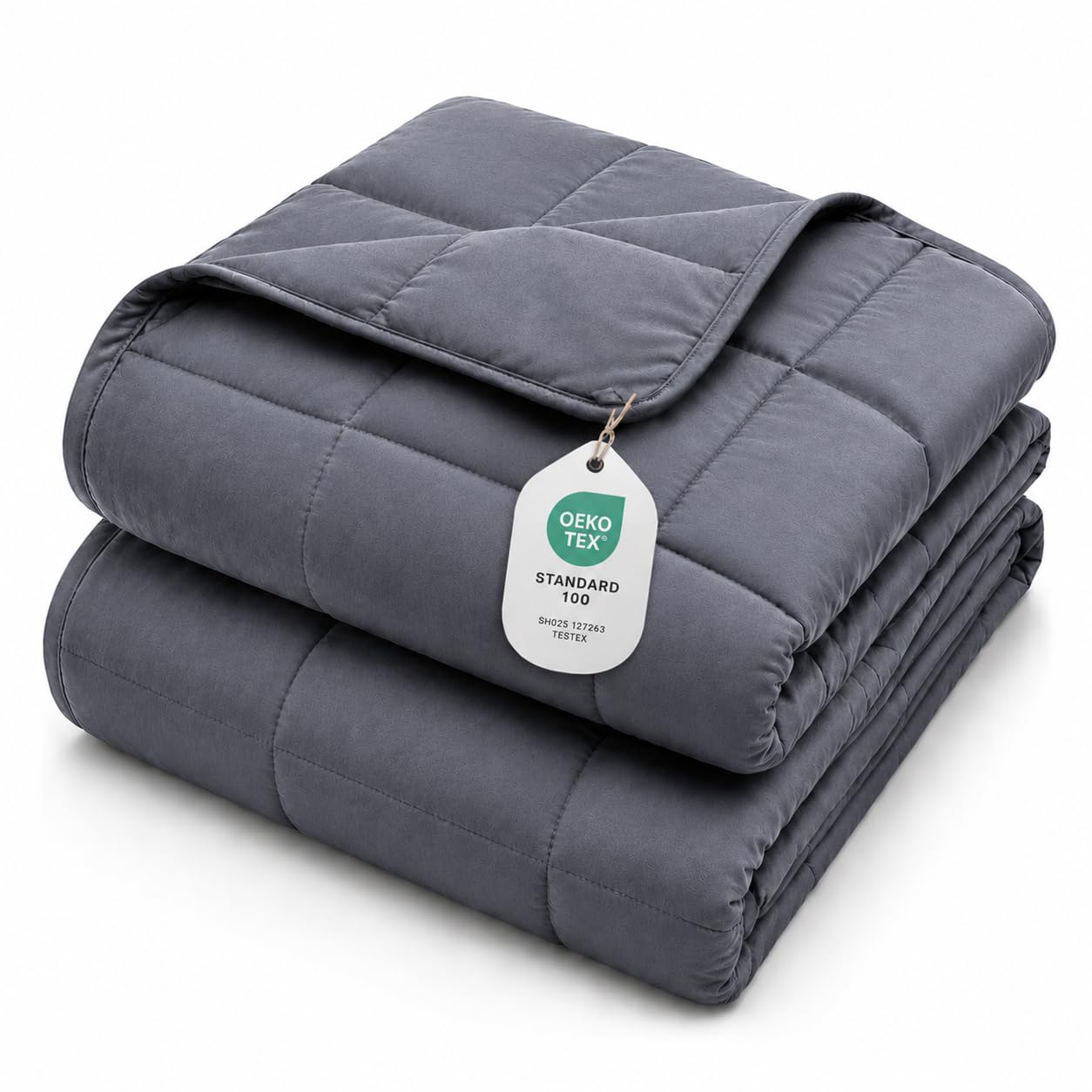 Weighted Blanket (15lbs 60"x80" Queen Size) Cooling Breathable Heavy Blanket Microfiber Material with Glass Beads Big Blanket for Adult All-Season Summer Fall Winter Soft Thick Comfort Blanket