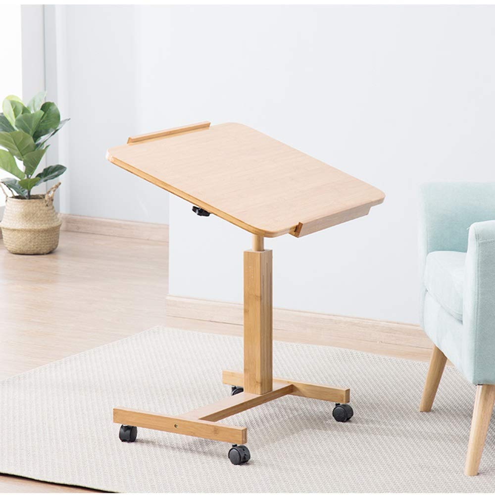 WYZXR Adjustable Bedside Laptop Desk, Removable Desk Folding Lift Lazy Table Breakfast Coffee Magazine Table Can be rotated (Size : 60 40 62/94)