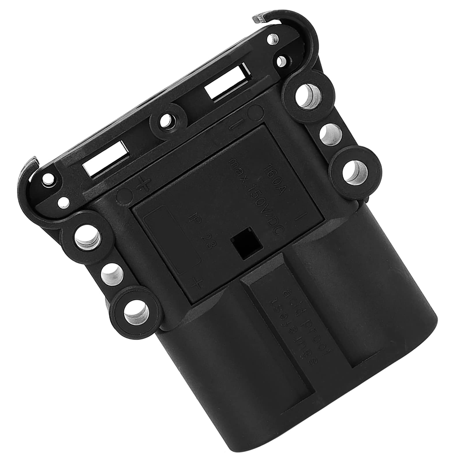 Connettore Maschio DC per Carrello Elevatore Elettrico 150V 160A in Rame Placcato Argento 50mm² Nero con Accessori