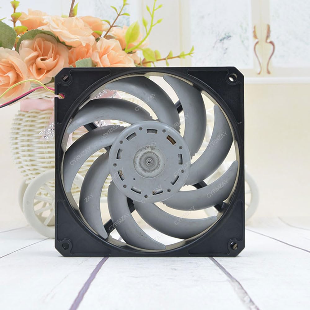 Compatible per SERVO D1225C12B6AS-25 12V 0.123A 12cm 12025 3-Wire Ventola Raffreddamento Ventilatore