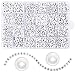 Quefe 1500pcs Letter Beads, 4 x 7mm Sorted Alphabet Beads Kit White Acrylic Vowel Letter Beads for Jewelry Making Bracelets Necklaces and Key Chains