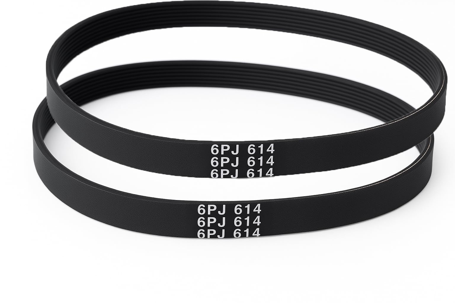 2 cinghie 6PJ614 per betoniera Haemmerlin, compatibili B135, B165, BT PRO 170, BT PRO 190, Performance 200
