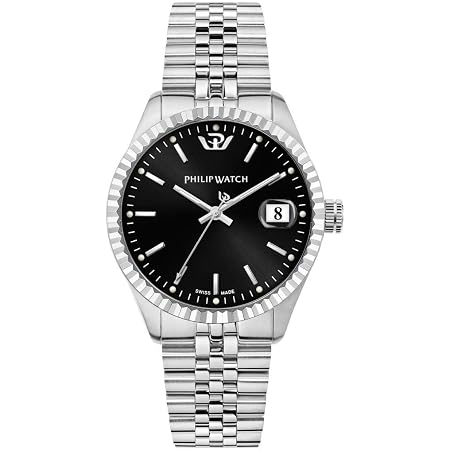 Philip Watch CARIBE Orologio Uomo Tempo e data in Acciaio - R8253597060 :  Amazon.it: Orologi