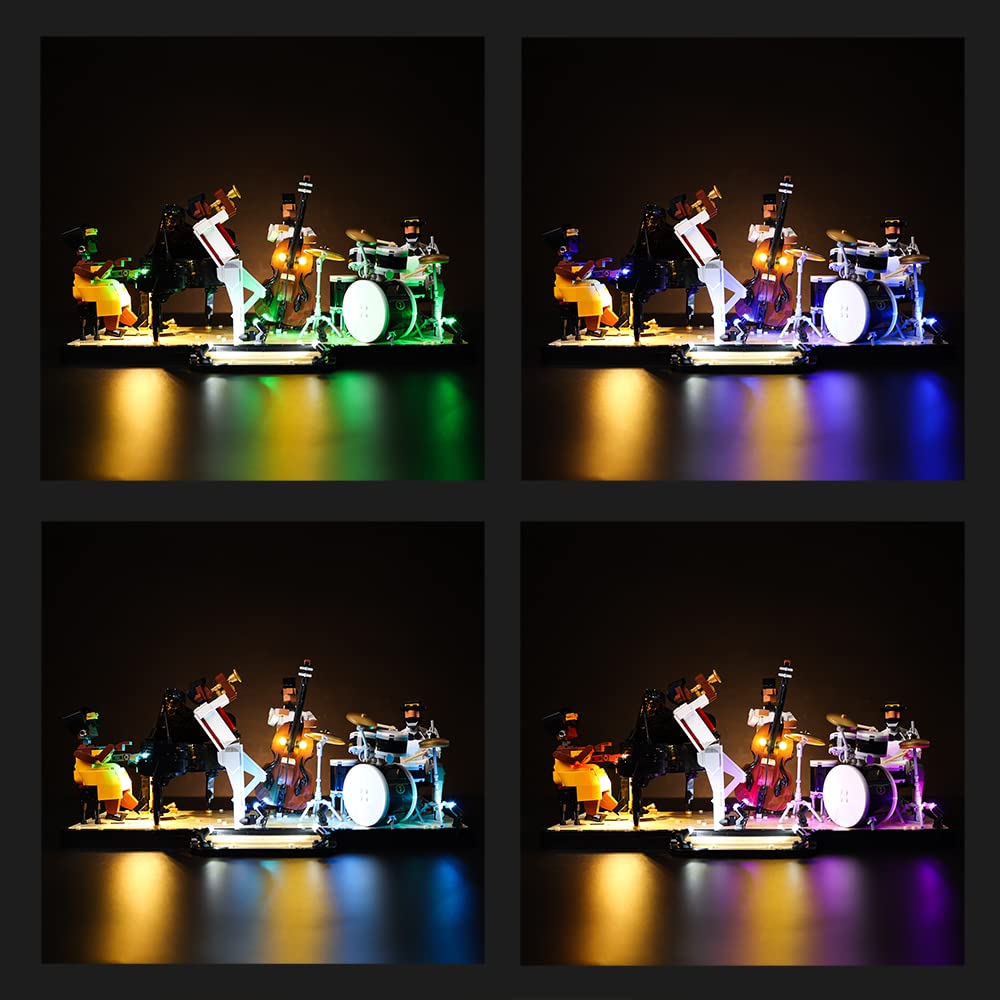 Kyglaring LED Lighting Kit (No Model), Compatible with Lego-21334 Ideas Jazz Quartet Building Blocks Model Set - Image 4