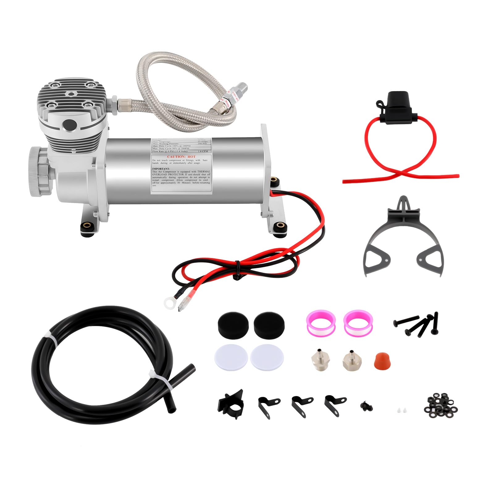 Compresor de suspensión neumática portátil de alto voltaje compresor de aire compresor de aire 200PSI 12V para bocina de coche sistemas de suspensión neumática