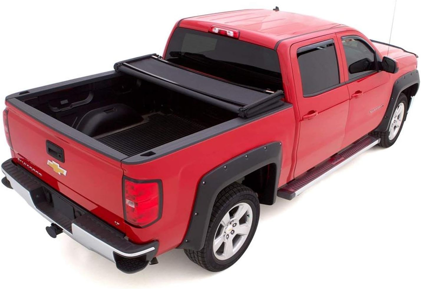 Lund Genesis Elite Tri-Fold Soft Folding Truck Bed Tonneau Cover | 95879 | Fits 2004 - 2012 Chevy/GMC Colorado/Canyon 6' 1" Bed (72.8")