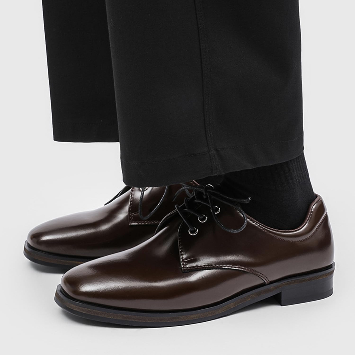 Scarpe da Uomo Classiche Basse Stringate Derby Scarpe Oxford
