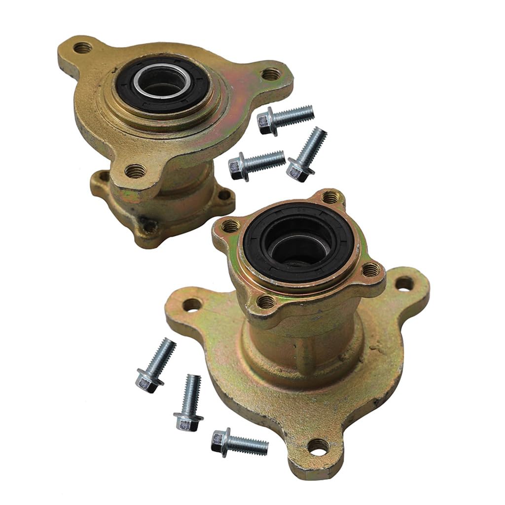 A Pair Go Kart Front Wheel Hubs 3 Stud 17mm Bearing for ATV UTV Drift Trike Karting Golf Cart Quad Buggy Dune Moped 4 Wheeler Tricycle JCL Taotao