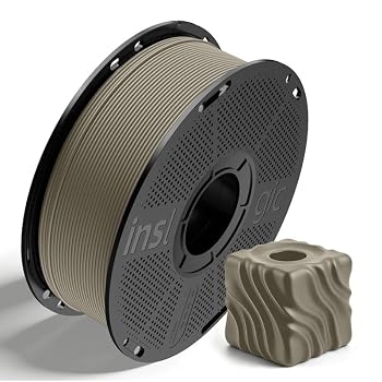 Inslogic Pre-Dried Matte PLA Filament 1.75mm, 1KG, Clay, Pottery Style