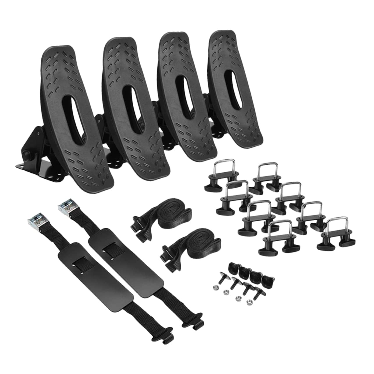BESPORTBLE Support de Pagaie Couleur Aléatoire pour Kayak et Canoë en Fer Noir Cadre Fixe Sécurisé, Accessoire Pratique pour Transport Automobile
