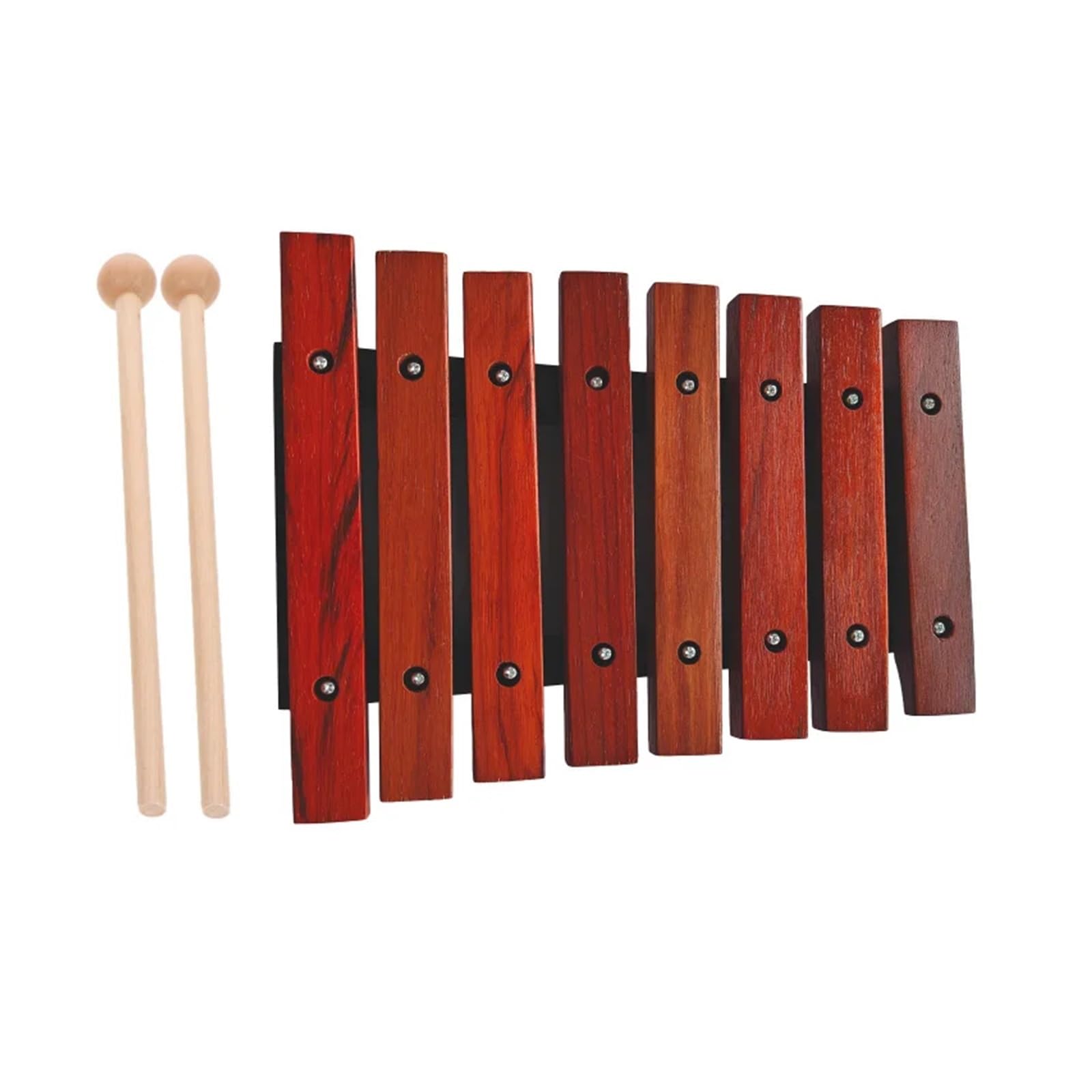Xilófono Xilófono de madera 8 notas, instrumento musical con 2