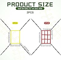 Vista 2 de Leyndo 2 unidades de objetivos de ataque ajustables para red de béisbol, práctica de lanzamiento, golpeo, zona de golpe, precisión completa y 9