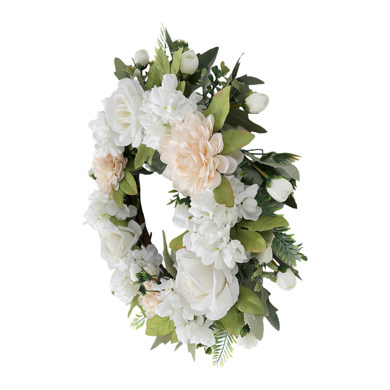 Buxuaaaa Realistic Rose and Wreath for Home and Decoration Adds Vibranting Color to Any Setting Daily Casual Wear Flower Rings