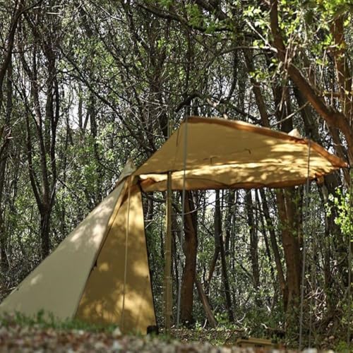 Carpa de Camping Instantánea para 2 Personas con Mosquitero Beige miniatura 6