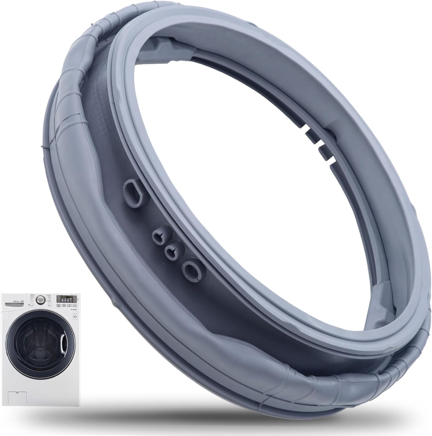 Upgrade WM3400CW/00 WM3700HWA/03 Washer Door Boot Seal Gasket,WM3600HWA/00 WM3600HWA/03 MDS65736915 Door Seal,For LG Washer Door Boot Seal,Replaces 4964148,EAP12748962,AP6983043,PS12748962