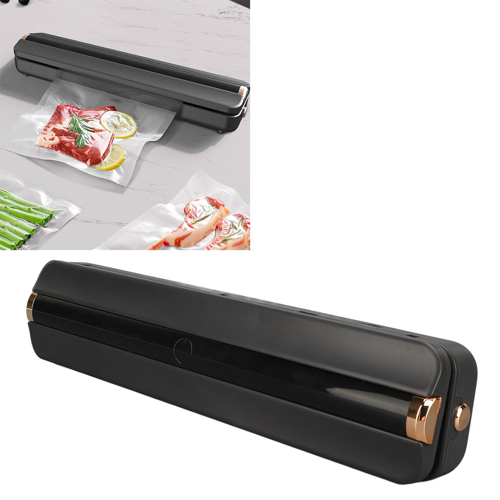 AMONIDA Macchina per Sottovuoto Senza Fili Macchina per Sottovuoto Efficiente per Alimenti per L'uso Quotidiano Dispositivo da Portatile - Batteria Al Litio