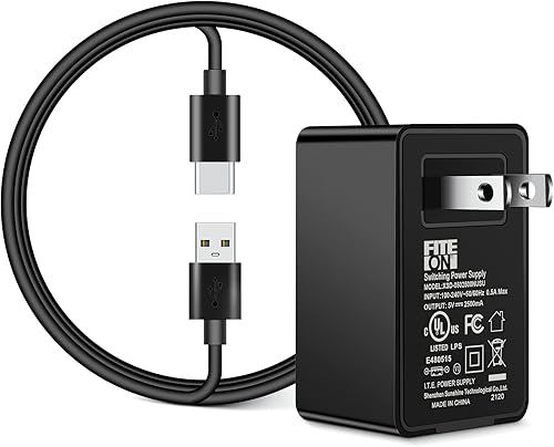 FITE ON Cargador de alimentación tipo C de 5 V compatible con NEXPOW Car Jump Starter 1500A 2000A Peak Battery Starter GOOLOO GP2000 GT3000