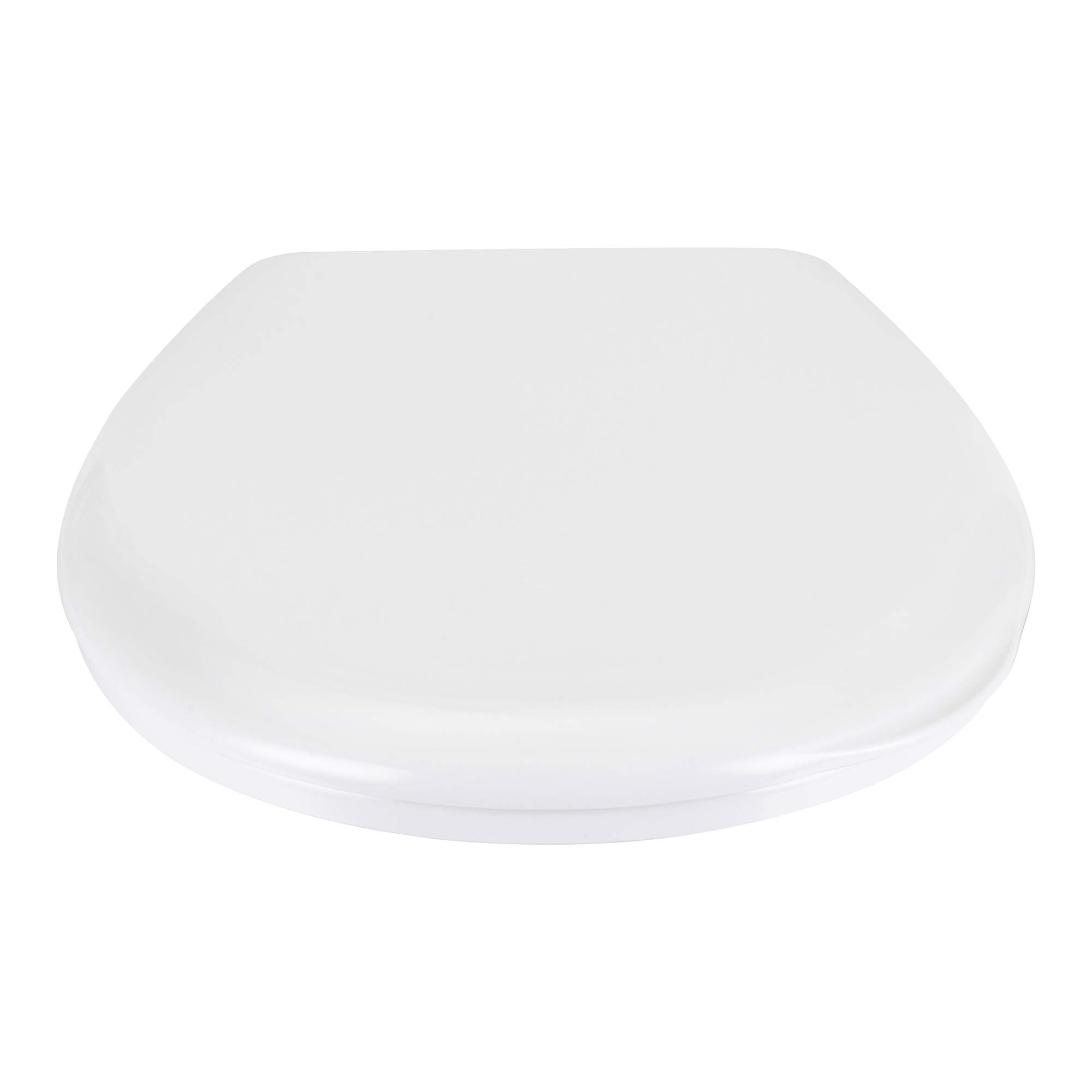 VitrA Milton - Sedile WC con coperchio, colore: bianco, completo di cerniere in metallo di fissaggio inferiore, dimensioni: 366 x 459 mm